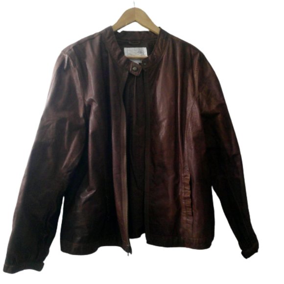 Old Navy Jackets & Coats Vintage Old Navy Leather Motorcycle Jacket